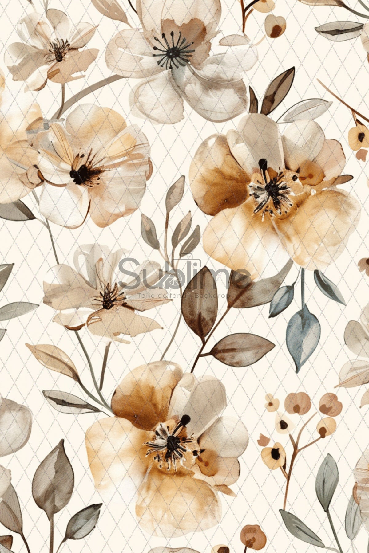 Fine Art White, Beige and Gray-21