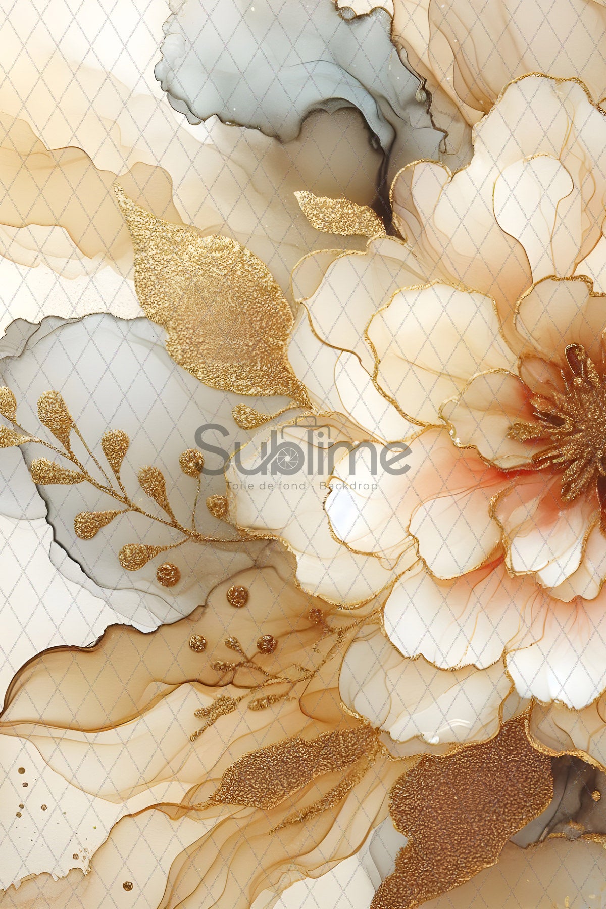 Fine Art White, Beige and Gray-21