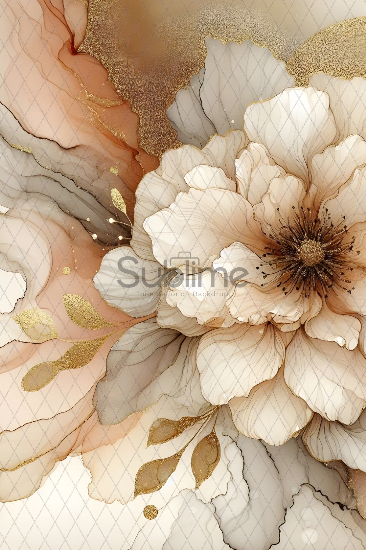 Fine Art White, Beige and Gray-21