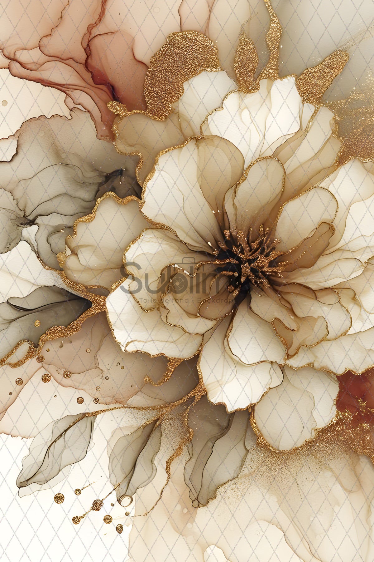 Fine Art White, Beige and Gray-21