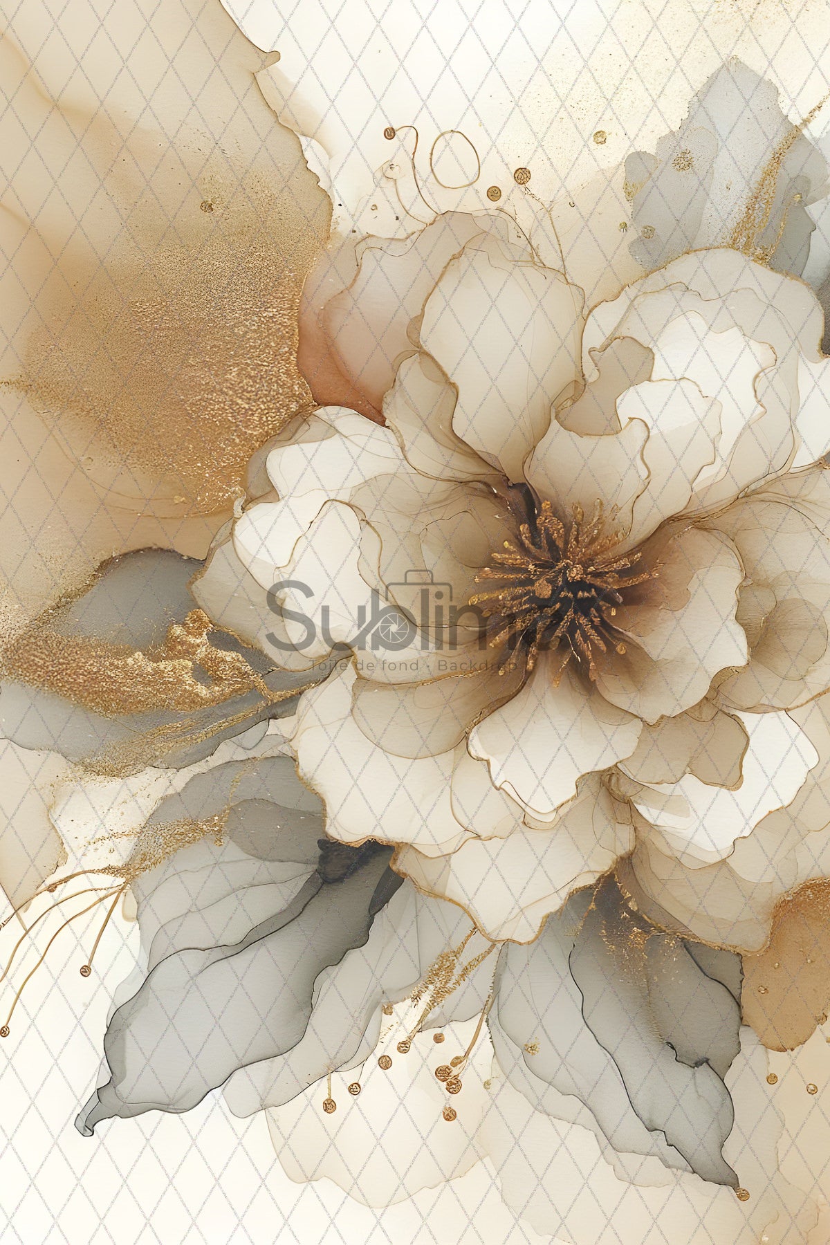 Fine Art White, Beige and Gray-21